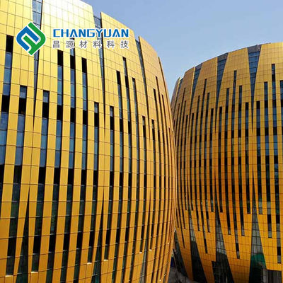 Χτίζοντας κουρτινών τοίχων μετάλλων soundproofing εγκατάστασης επιτροπής εύκολο