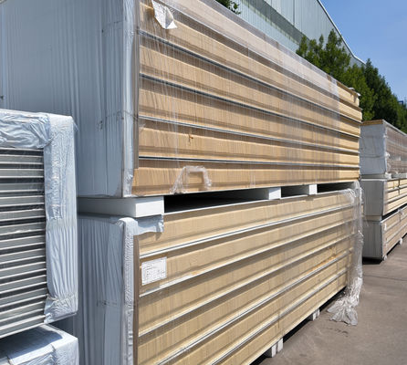 50/75/100/150/200mm πάχος ΠΥ Sandwich Wall Panel Ελαφρύ και πυρόστακτο σχεδιασμό