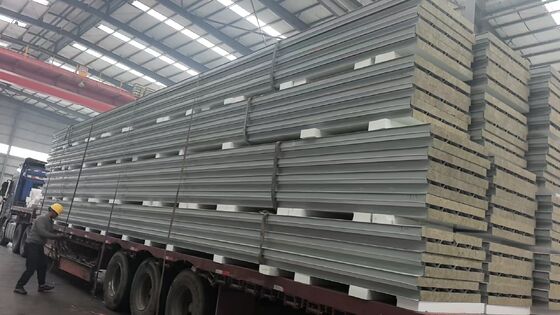 Fireproof Grade A with PU edge&Rock wool core as roofing system also wall system