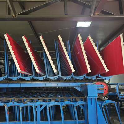 Διακοσμητικά σάντουιτς πυρίμαχα πάνελ οροφής Εξωτερικά μεταλλικά πάνελ επένδυσης οροφής Πάνελ σάντουιτς μεγάλου τοίχου